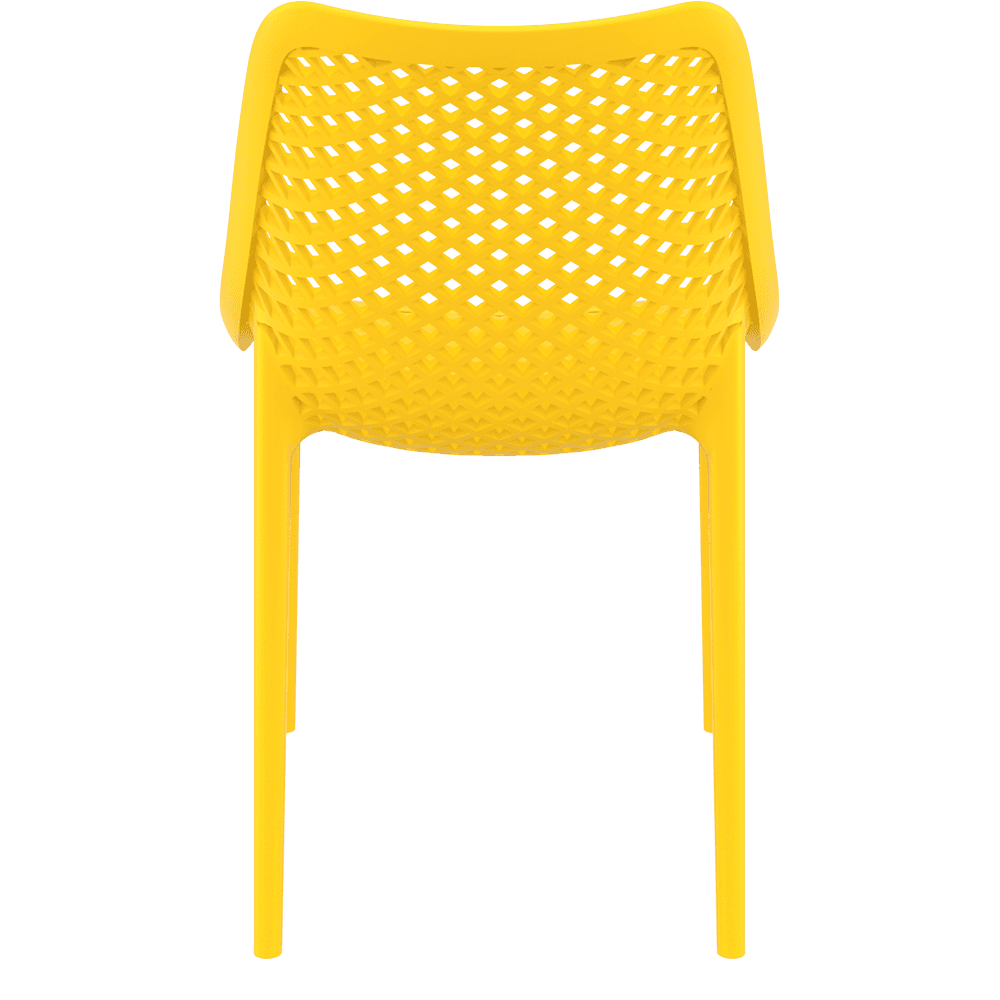Air Chair Dining Outdoor Stackable Polypropylene Yellow-PP Chair