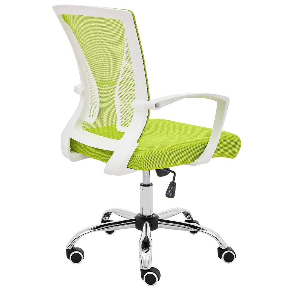 Mid back lemon green mesh fabric office computer chair-PP Chair