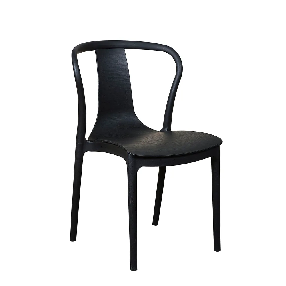 Black Plastic Cafe Chair