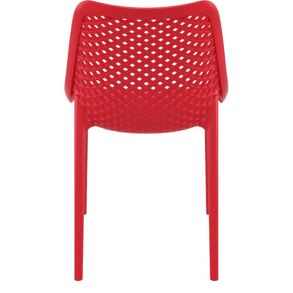 Air Chair Dining Outdoor Stackable Polypropylene Red-PP Chair