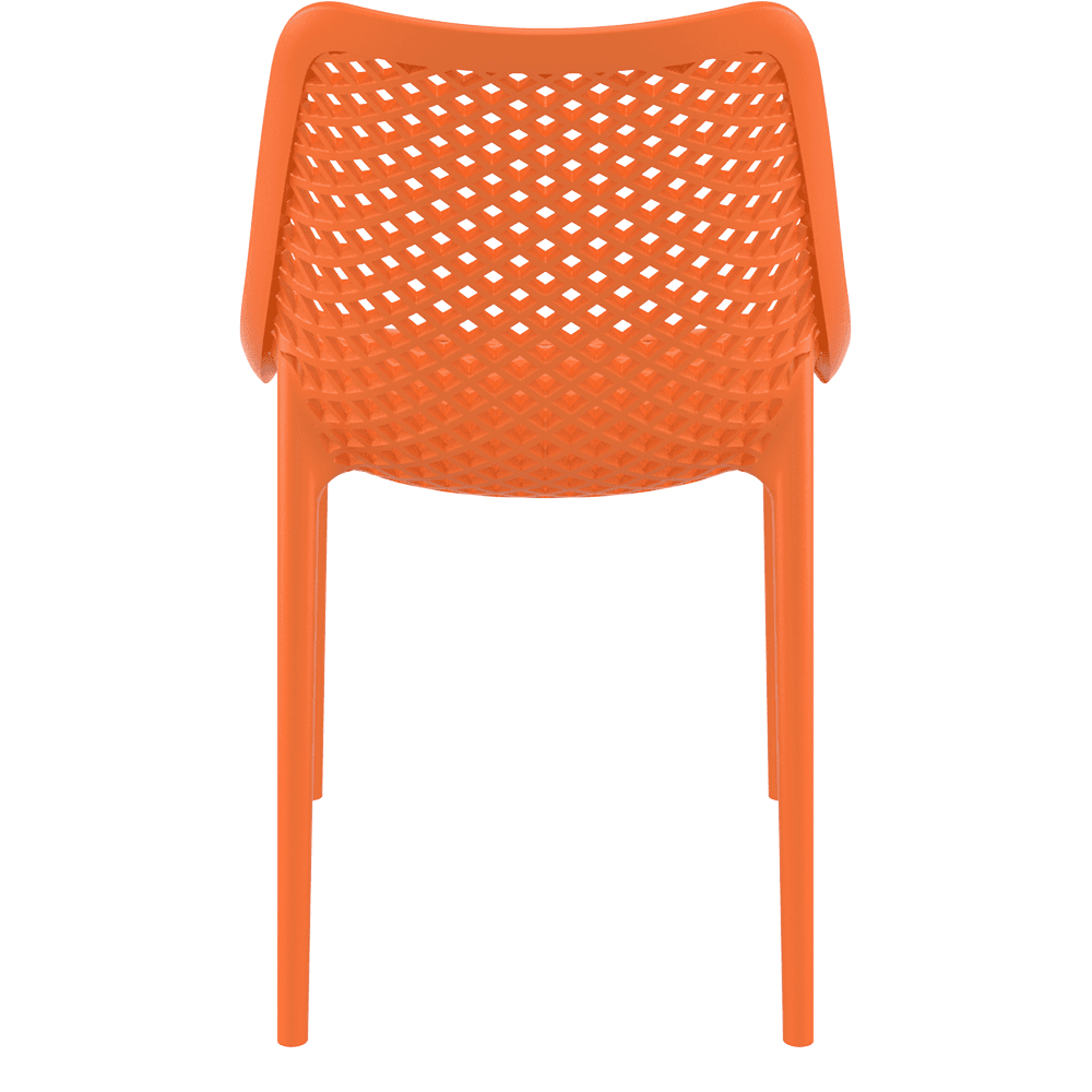 Air Chair Dining Outdoor Stackable Polypropylene Orange-PP Chair