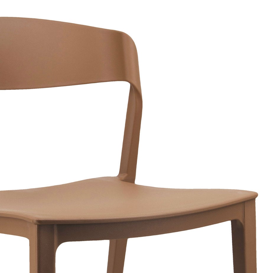 Chocolate Brown Stackable Plastic Chair – Classic, Space-Efficient & Commercial Grade