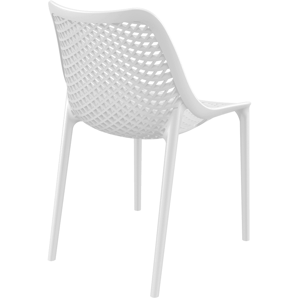 Air Chair Dining Outdoor Stackable Polypropylene White-PP Chair