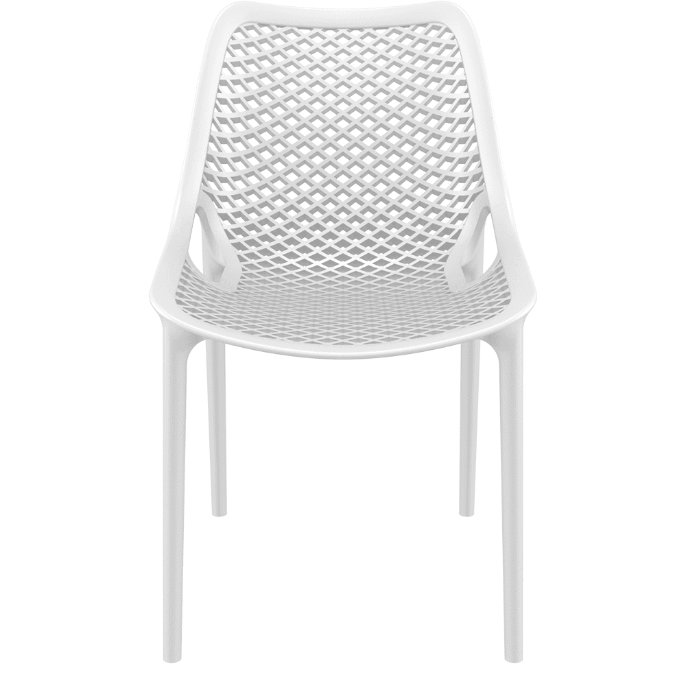 Air Chair Dining Outdoor Stackable Polypropylene White-PP Chair