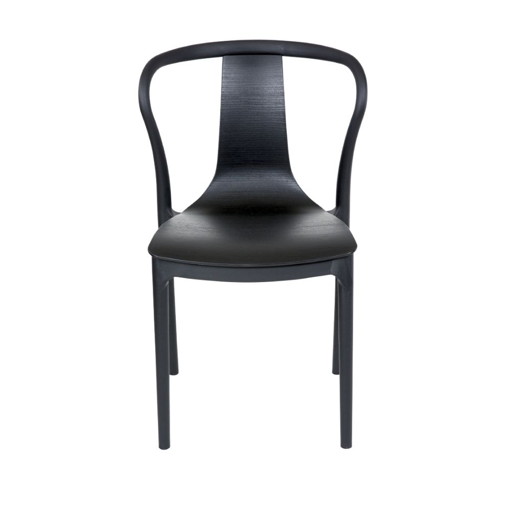 Black Plastic Cafe Chair