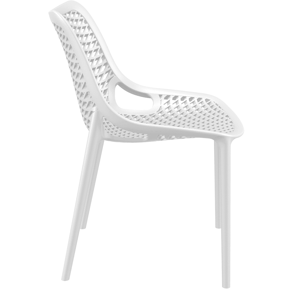 Air Chair Dining Outdoor Stackable Polypropylene White-PP Chair
