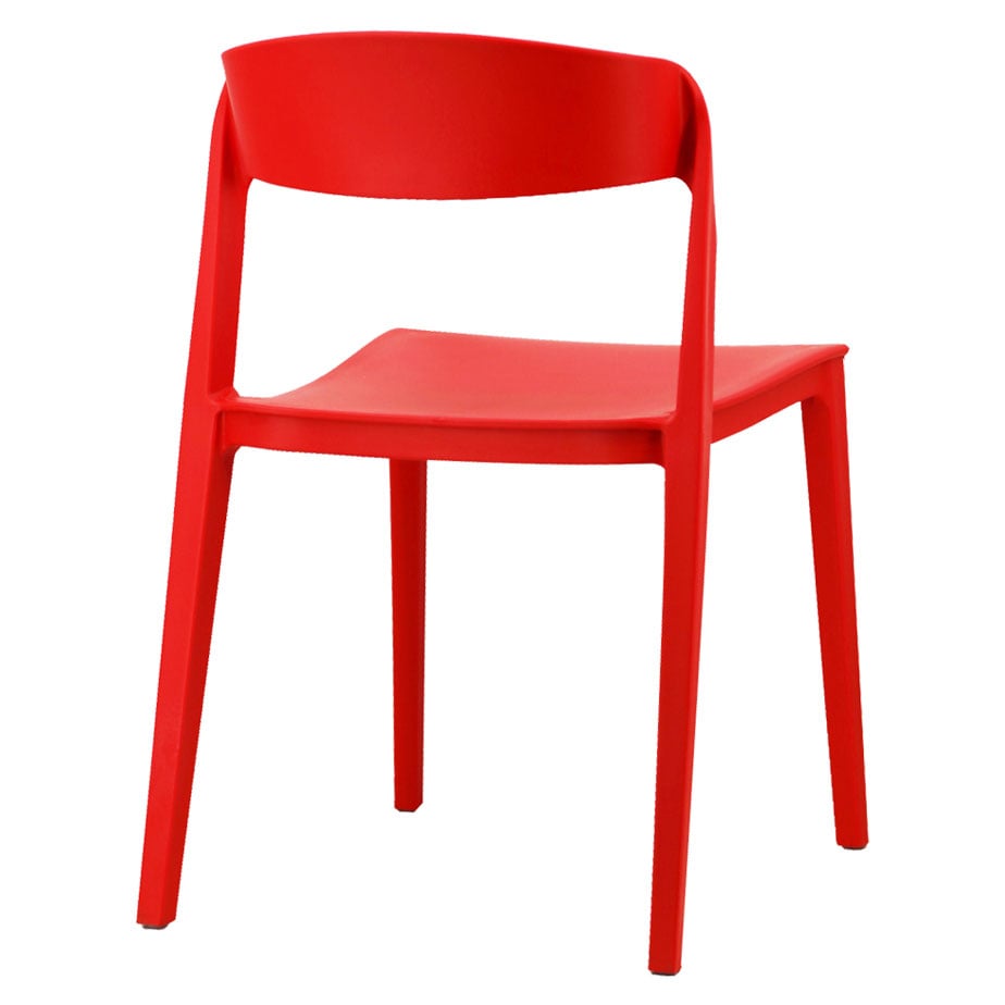 Classic Red Stackable Plastic Chair – Bold, Space-Saving & Commercial Strength