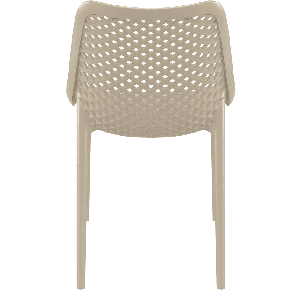 Air Chair Dining Outdoor Stackable Polypropylene Taupe-PP Chair