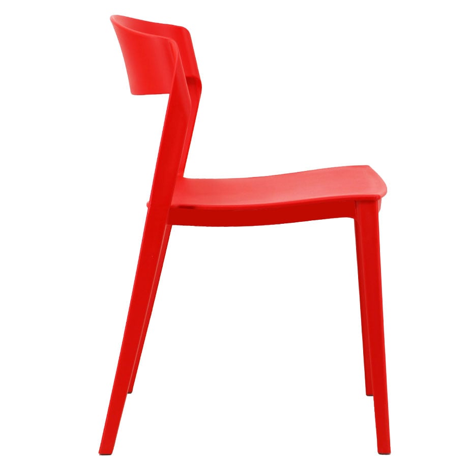 Classic Red Stackable Plastic Chair – Bold, Space-Saving & Commercial Strength