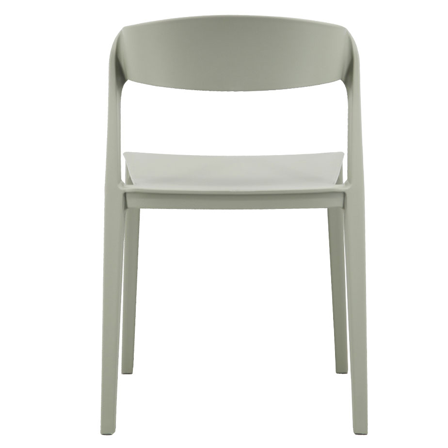 Light Gray Stackable Plastic Chair – Modern, Space-Efficient & Heavy-Duty