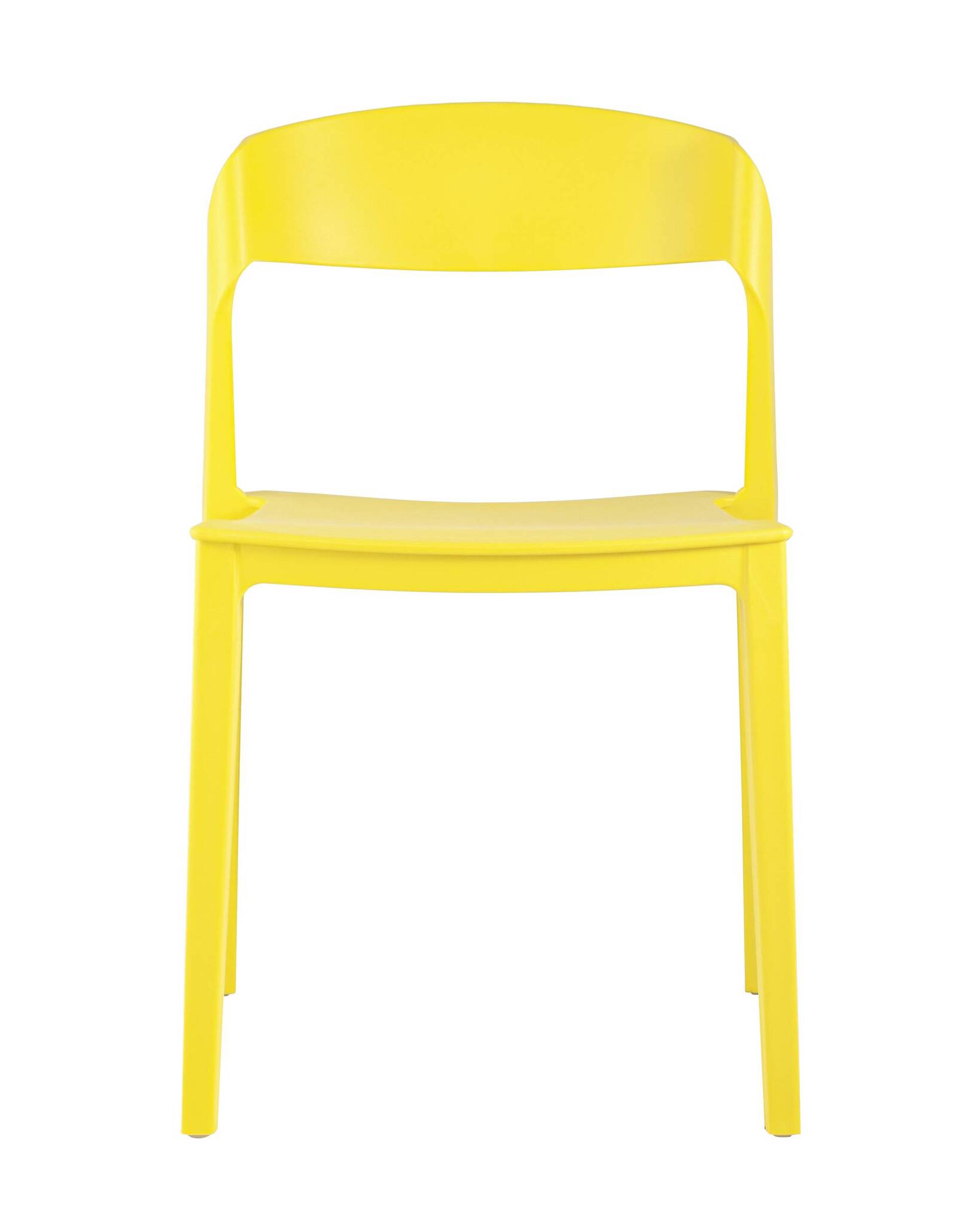 Sunshine Yellow Stackable Plastic Chair – Vibrant, Space-Saving & Commercial Strength