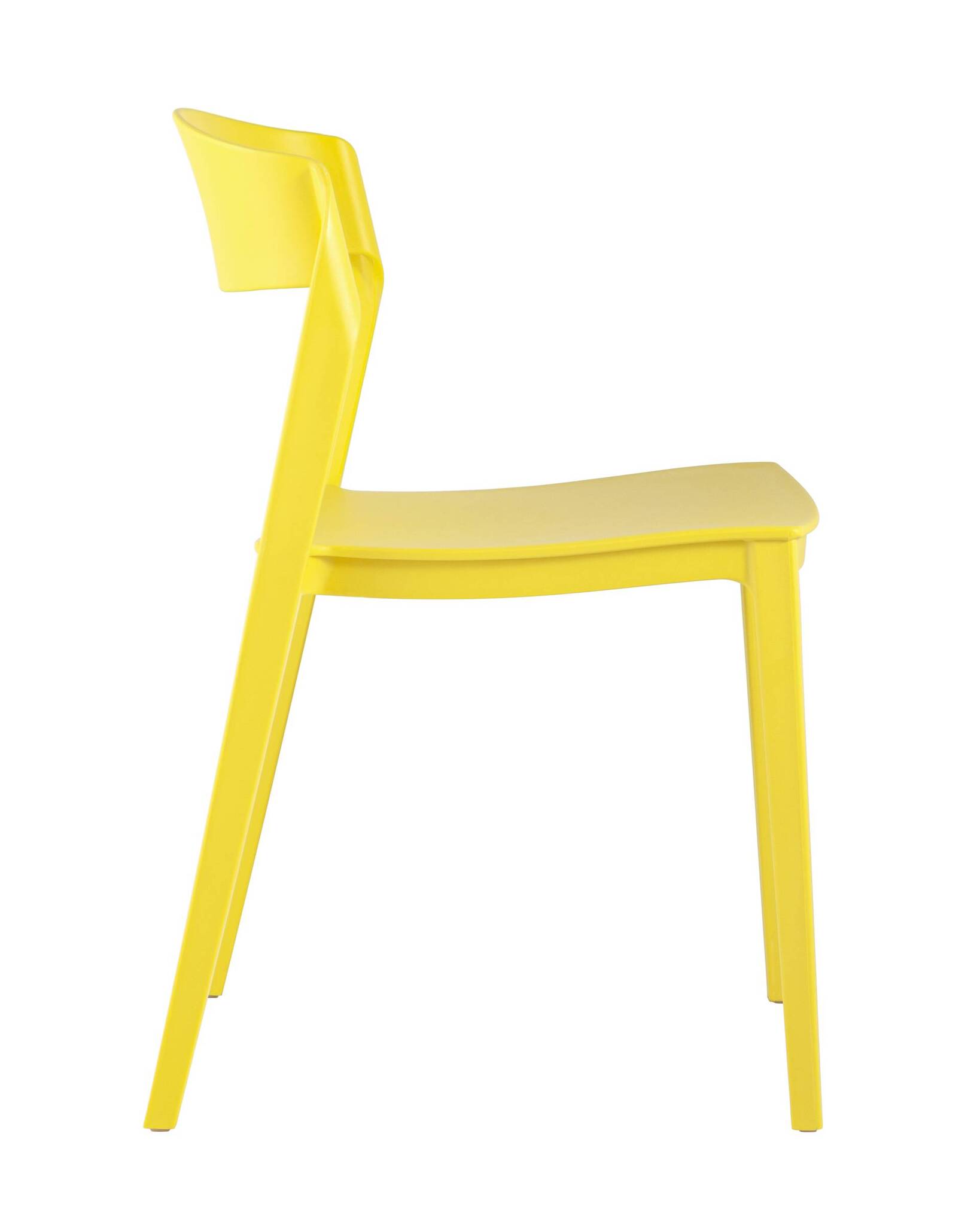 Sunshine Yellow Stackable Plastic Chair – Vibrant, Space-Saving & Commercial Strength