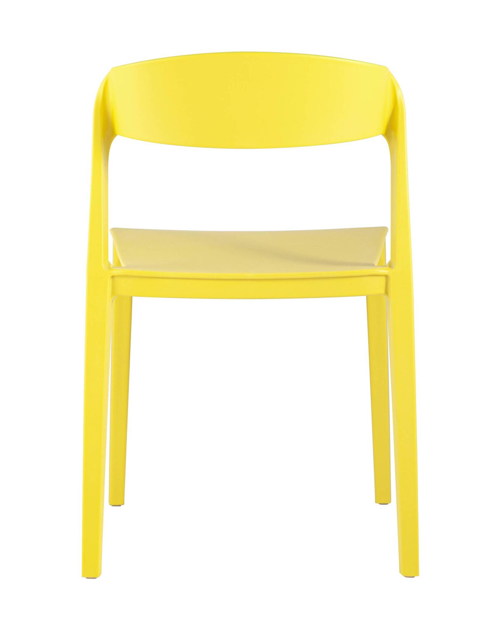 Sunshine Yellow Stackable Plastic Chair – Vibrant, Space-Saving & Commercial Strength