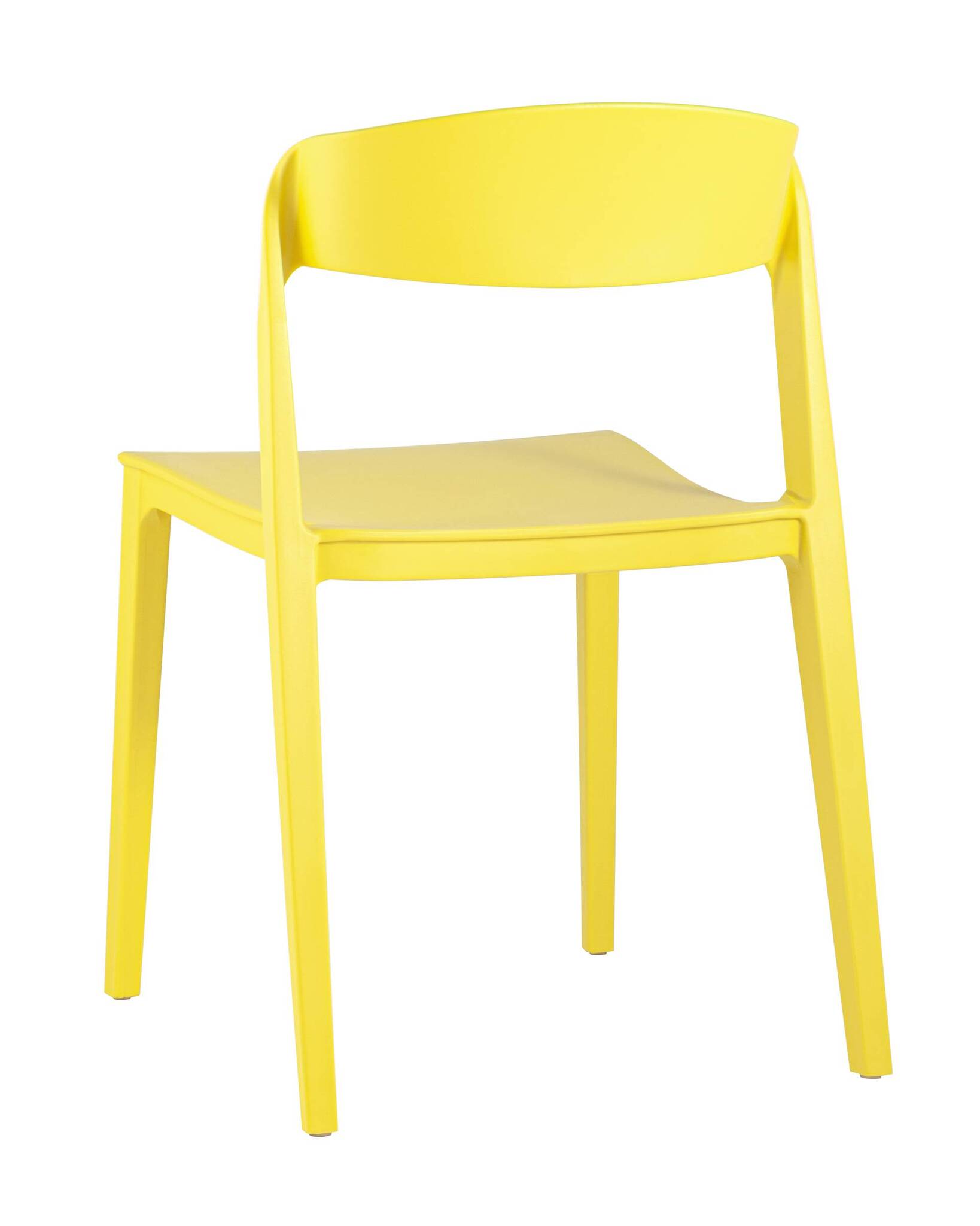 Sunshine Yellow Stackable Plastic Chair – Vibrant, Space-Saving & Commercial Strength