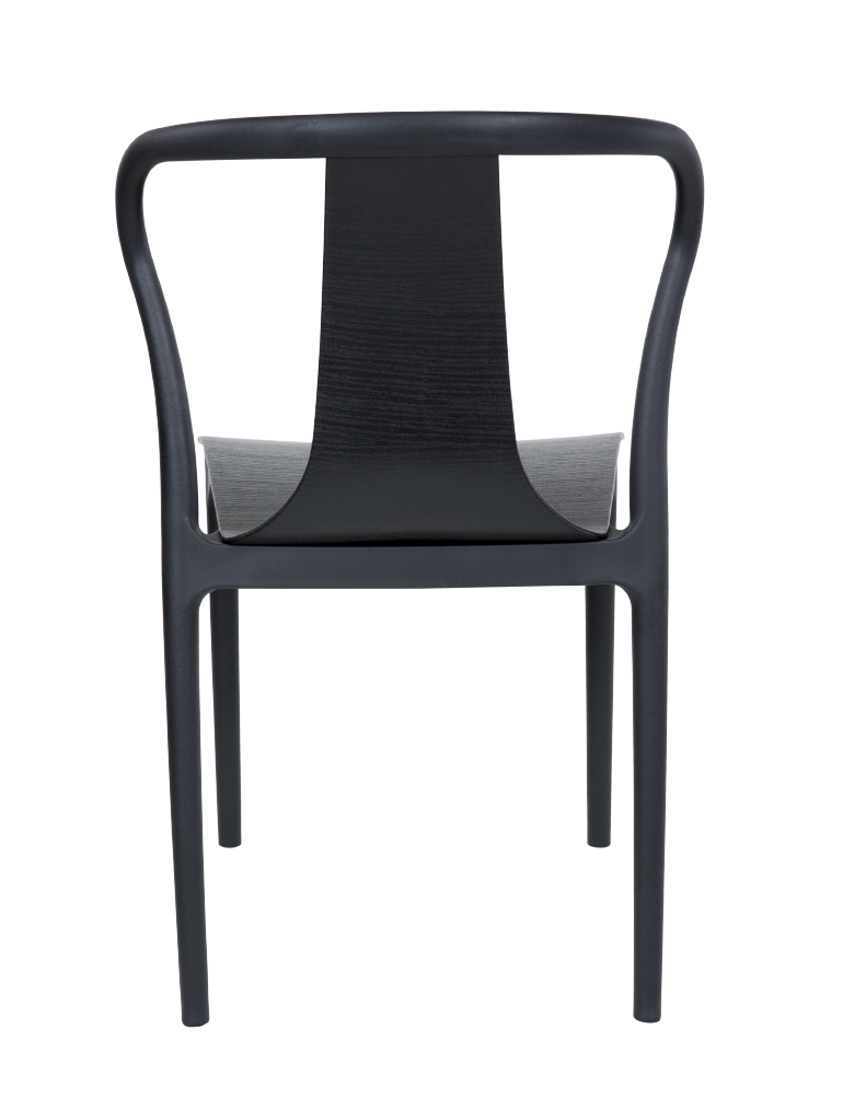 Black Plastic Cafe Chair