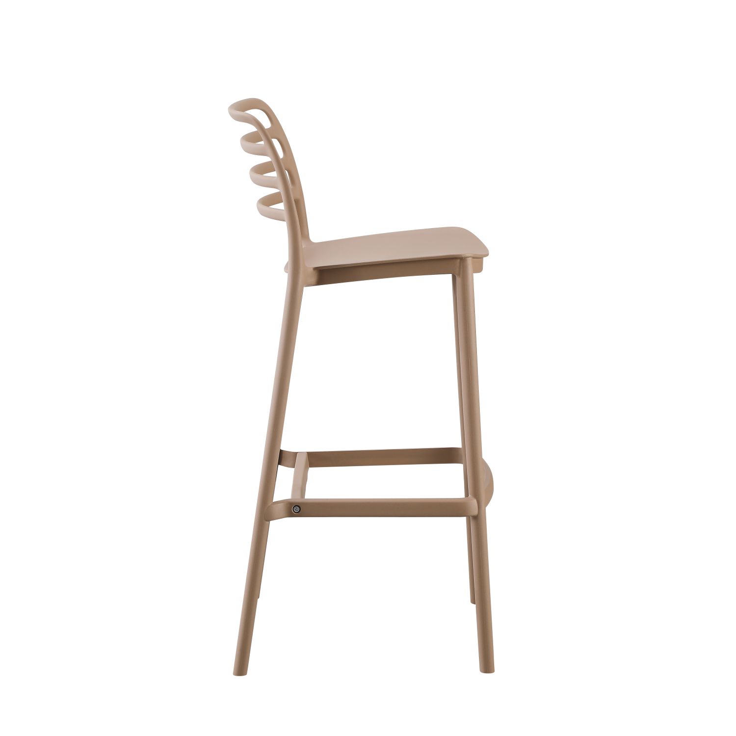 Plastic Bar Chair Brown-PP Chair