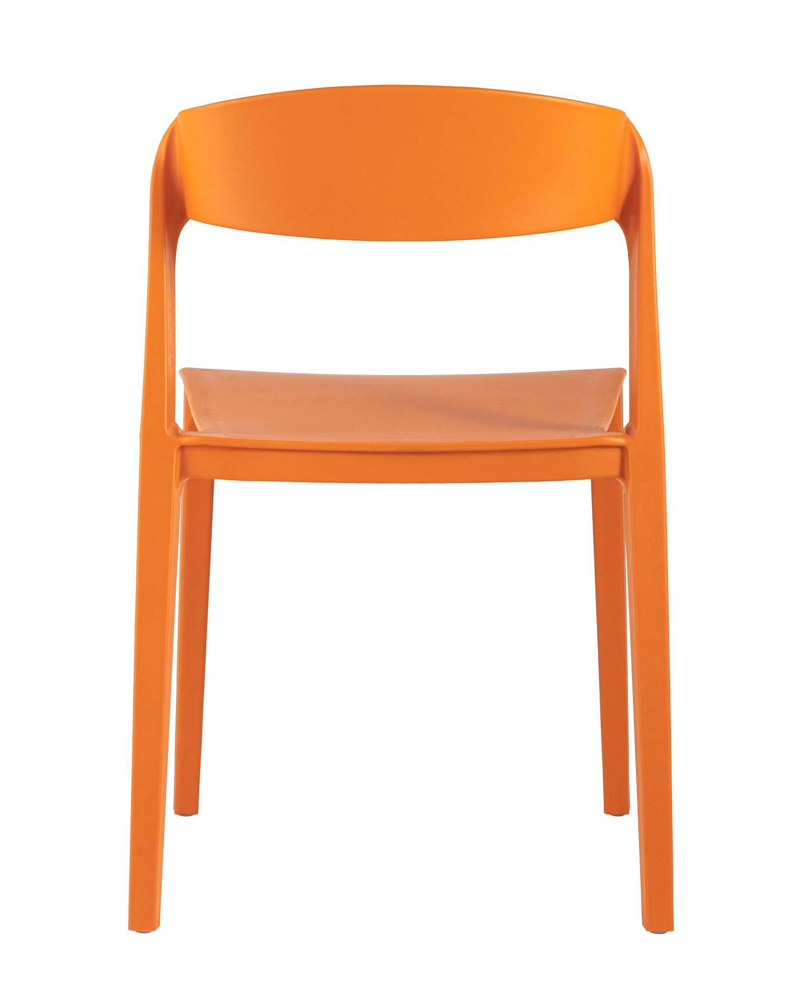 Tangerine Orange Stackable Plastic Chair – Vibrant, Space-Saving & Commercial Grade