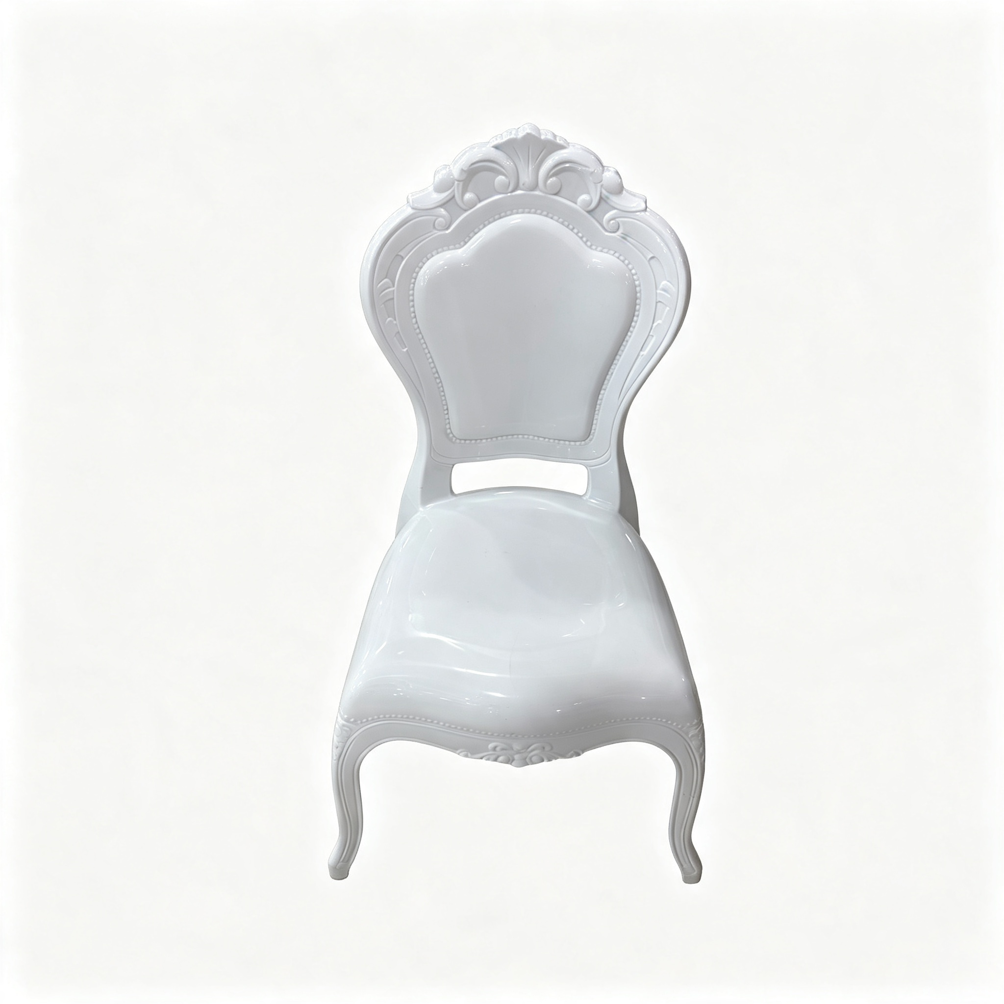Kids Baroque Royal Plastic Chair, Monobloc Ornate Carved Children Chair for Wedding & Event Rental