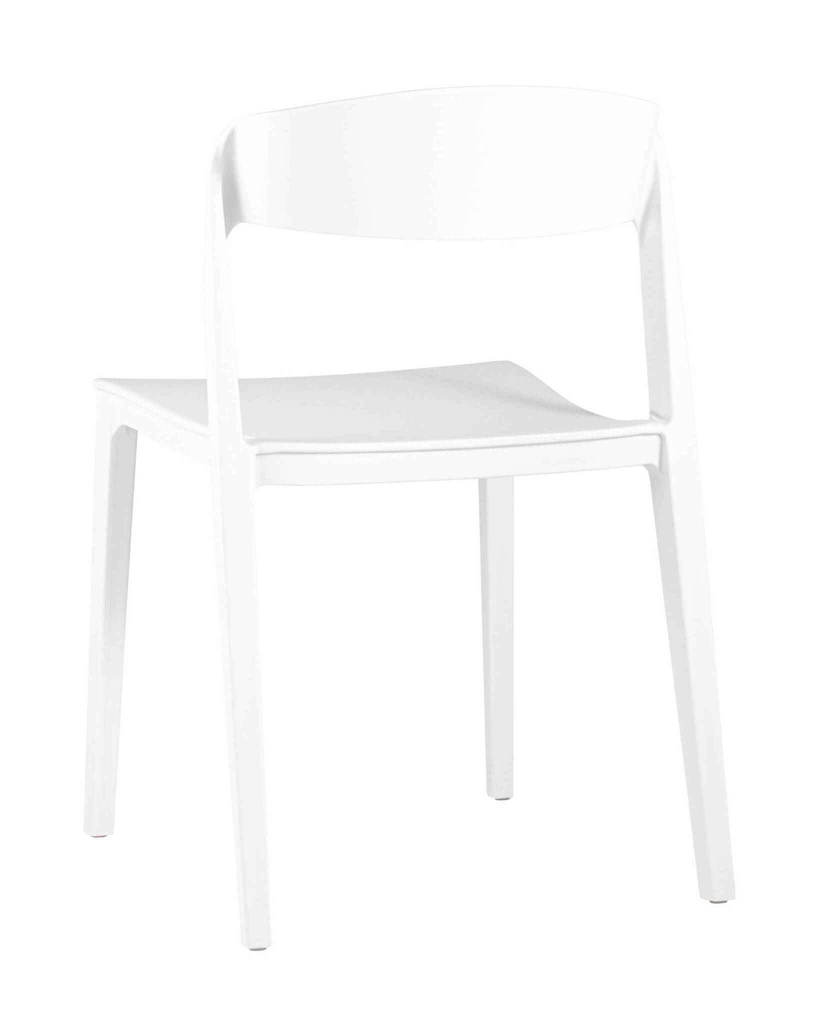 Pure White Stackable Plastic Chair – Timeless, Space-Saving & Commercial Strength