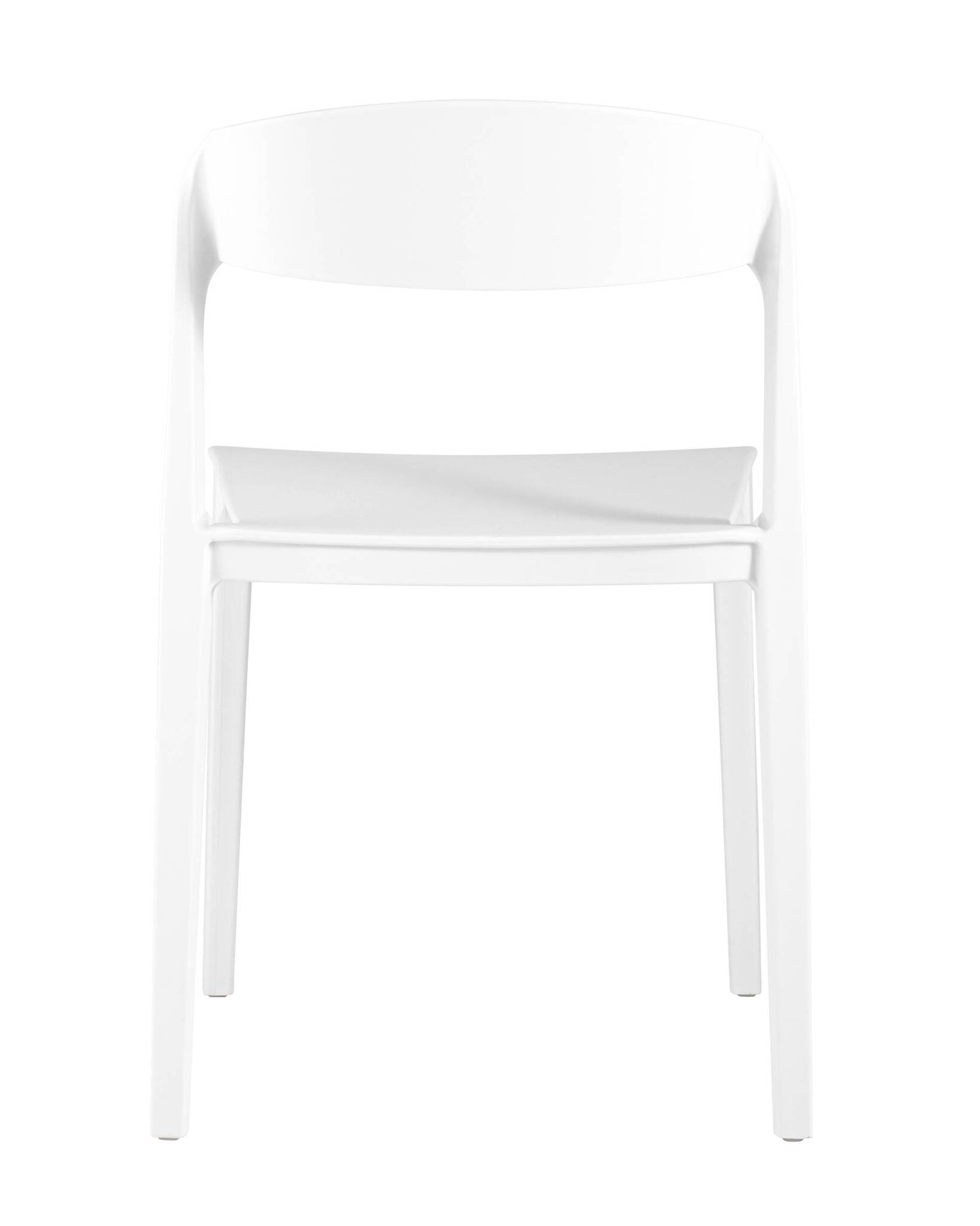 Pure White Stackable Plastic Chair – Timeless, Space-Saving & Commercial Strength