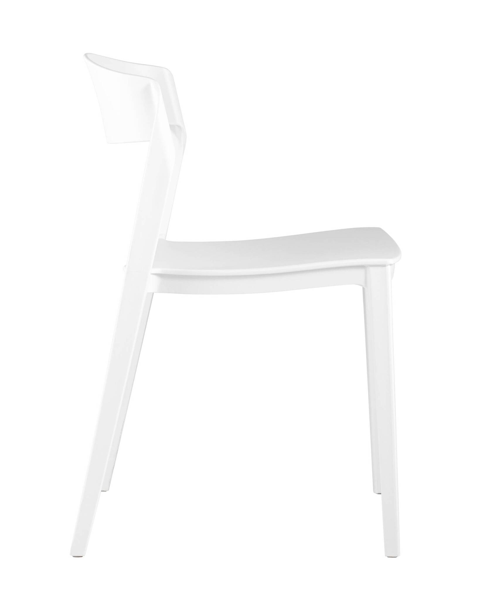 Pure White Stackable Plastic Chair – Timeless, Space-Saving & Commercial Strength