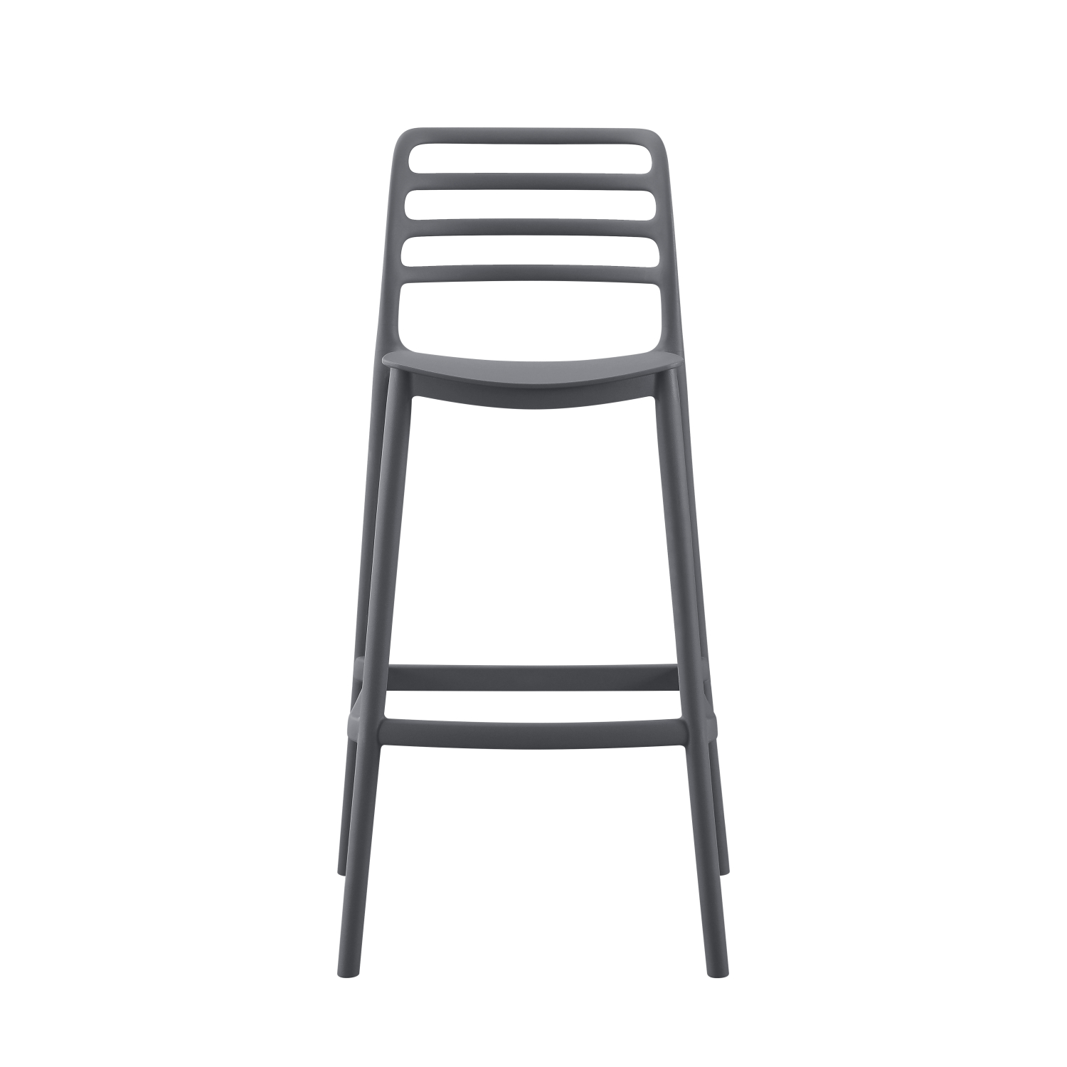 Plastic Bar Chair Dark Gray-PP Chair