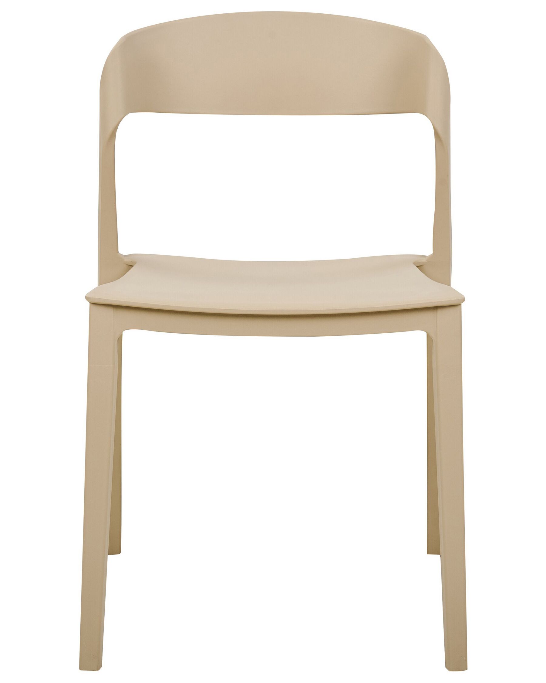 Taupe Stackable Plastic Chair – Minimalist, Space-Saving & Commercial Grade