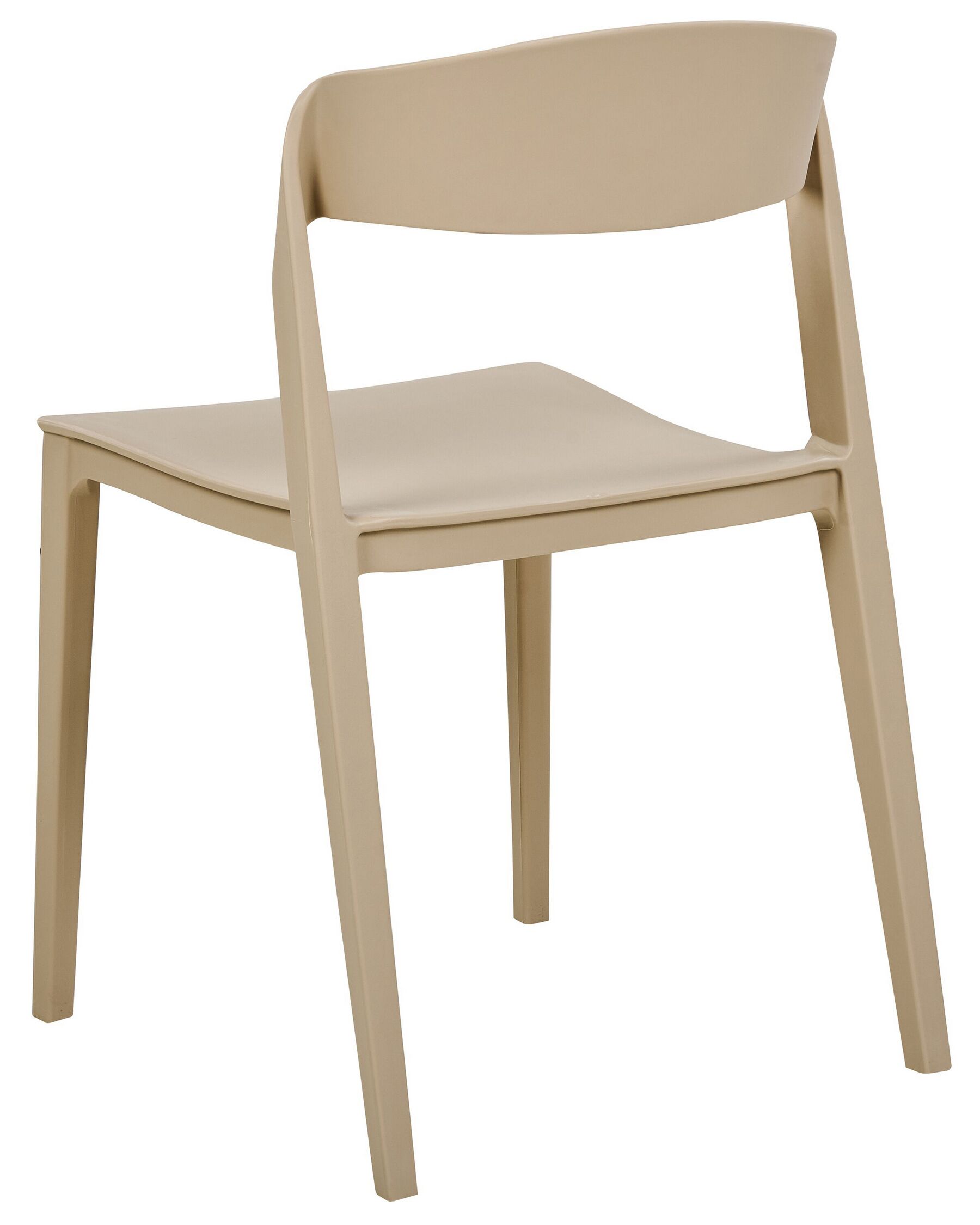 Taupe Stackable Plastic Chair – Minimalist, Space-Saving & Commercial Grade