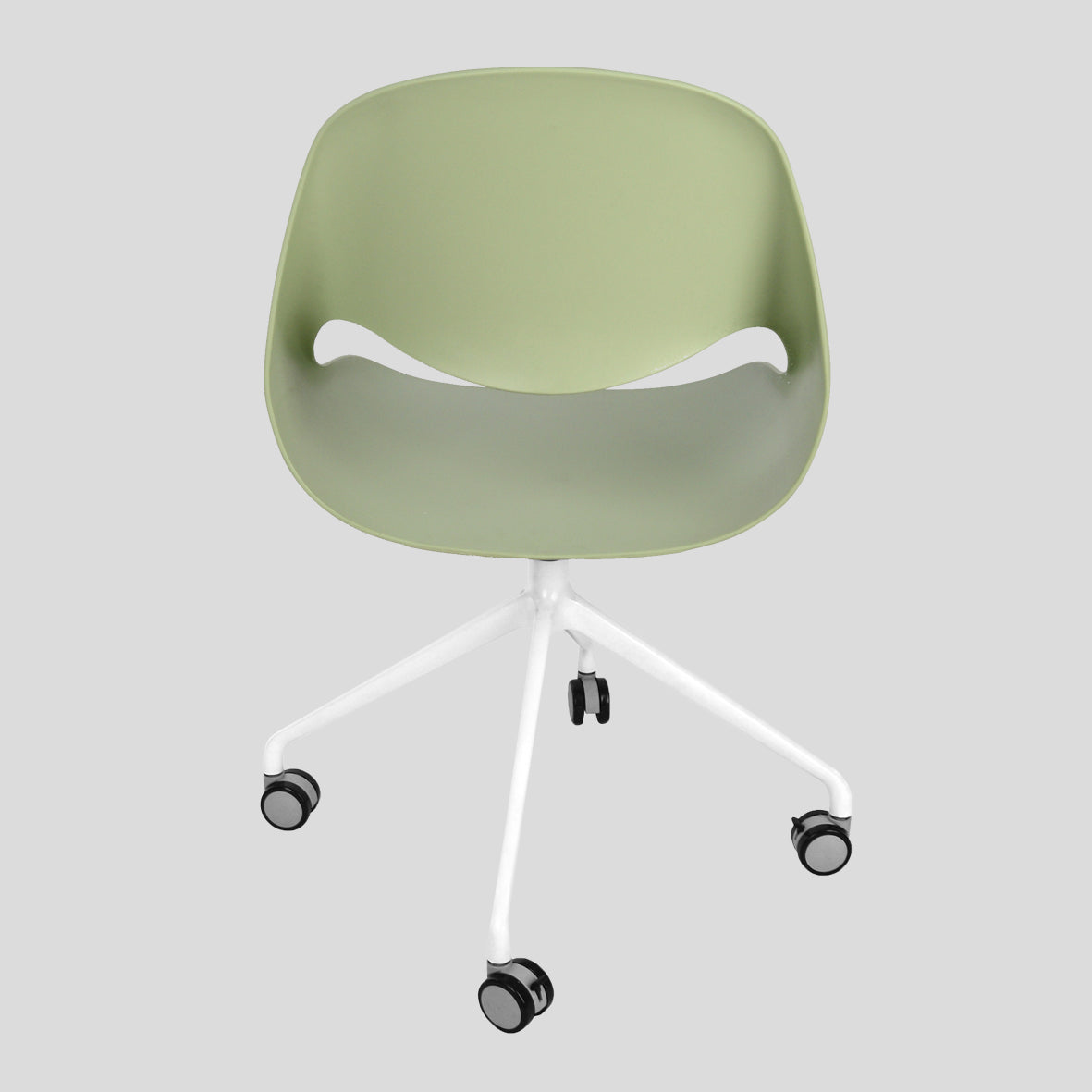 Mint Green Plastic Office Desk Chair-PP Chair