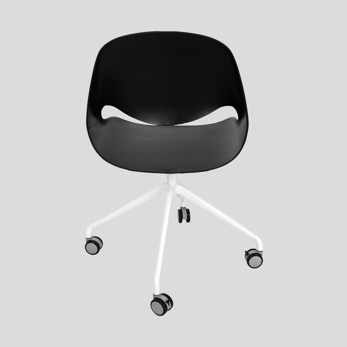 Black Plastic Office Desk Chair-PP Chair