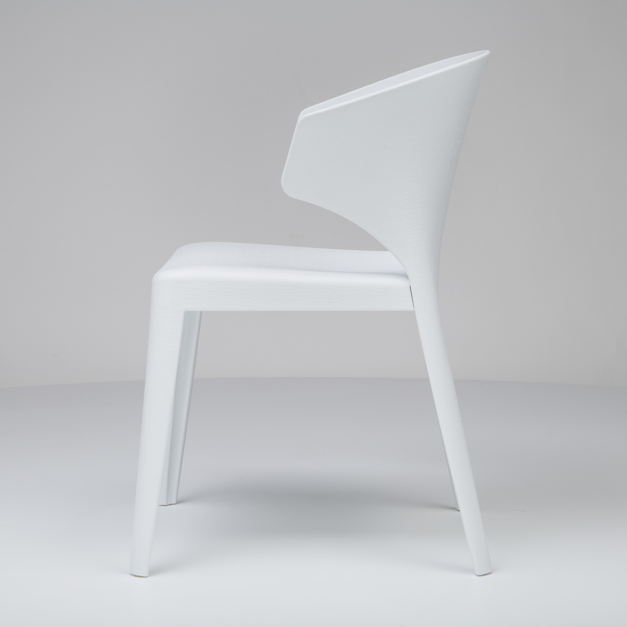 Durable Plastic Chair in White