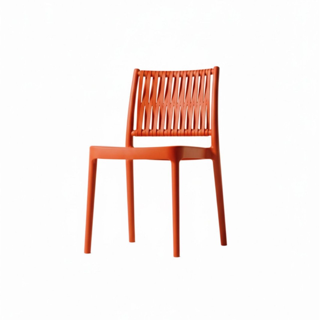 Modern PP Plastic Dining Chair with Armrest | Commercial Polypropylene Chair for Restaurant & Outdoor Use-PATIVIN Furniture