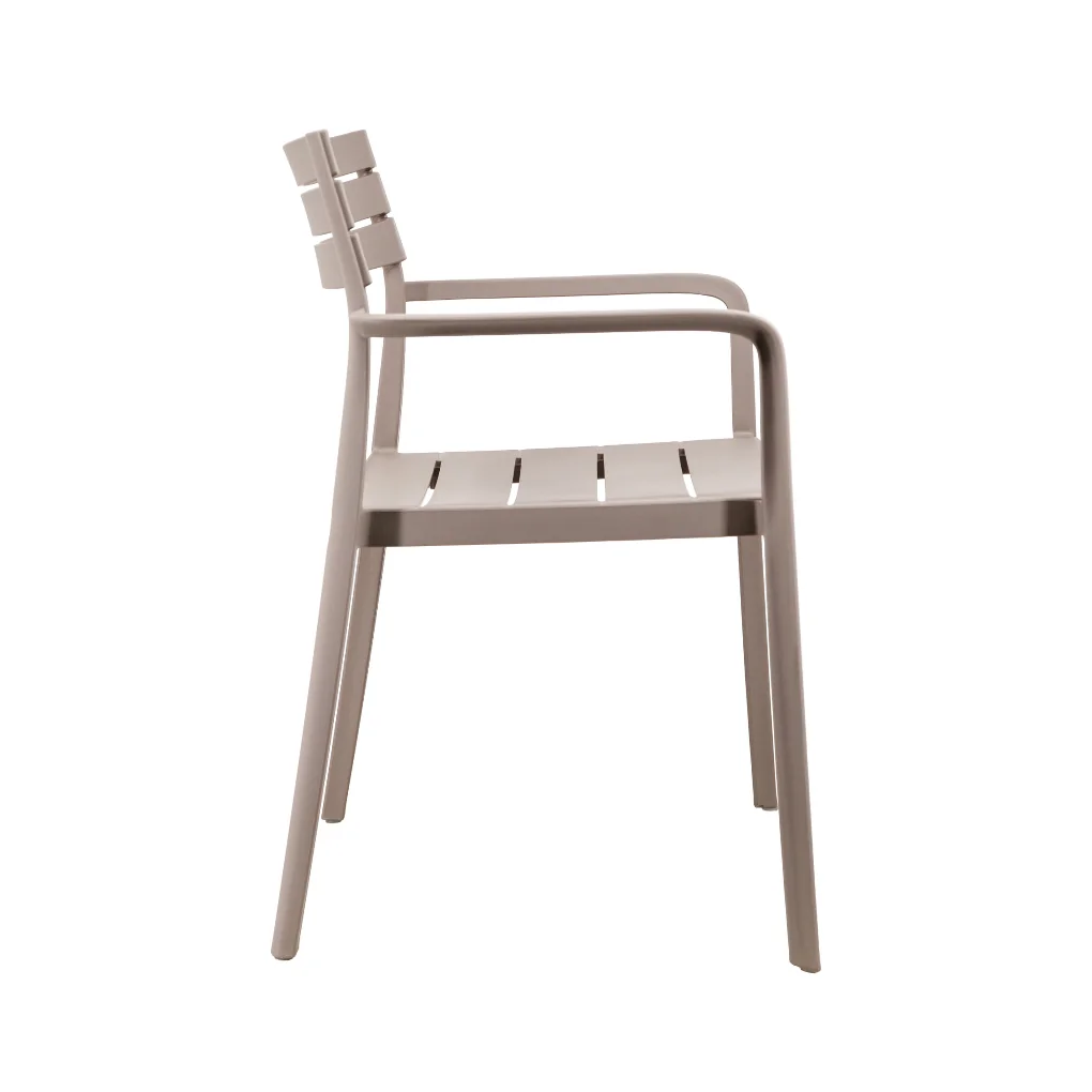 Stackable Polypropylene Garden Arm Chair Manufacturer | Outdoor PP Armchair for Garden & Hospitality Use