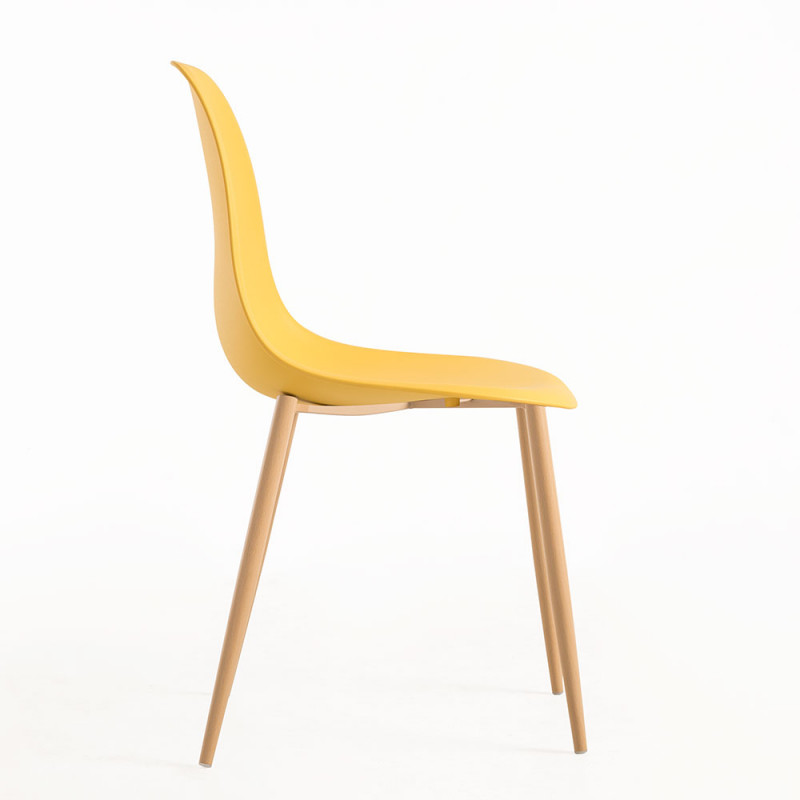 DSW Style Side Chair Yellow-PP Chair