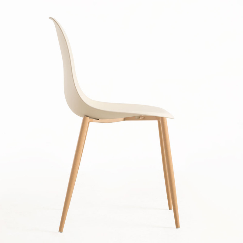 DSW Style Side Chair Beige-PP Chair
