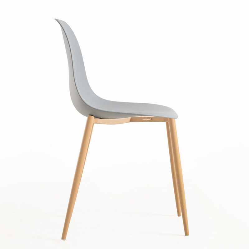 DSW Style Side Chair Warm Grey-PP Chair