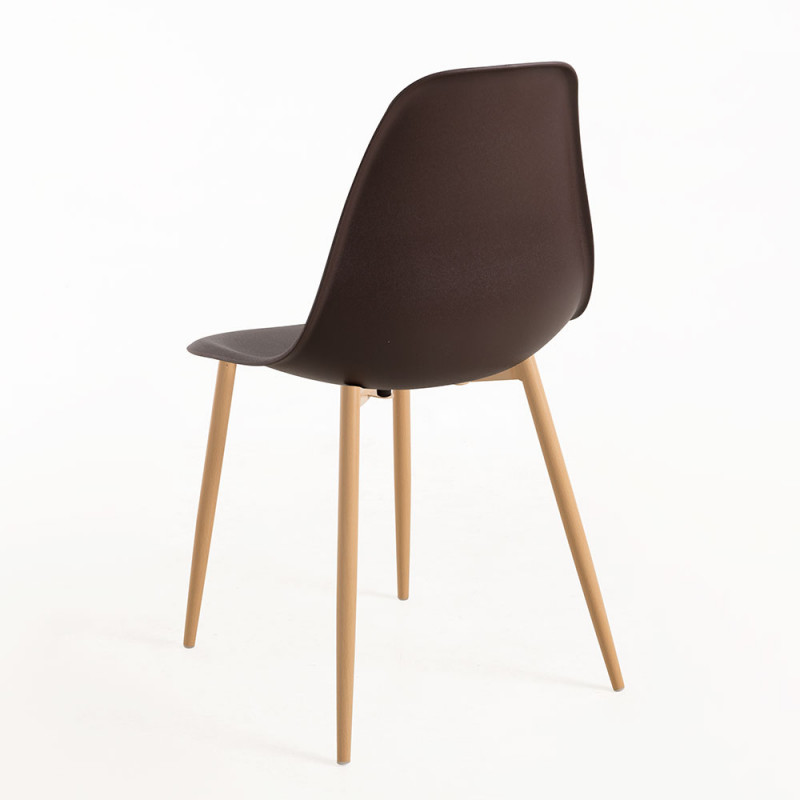 DSW Style Side Chair Dark Brown-PP Chair