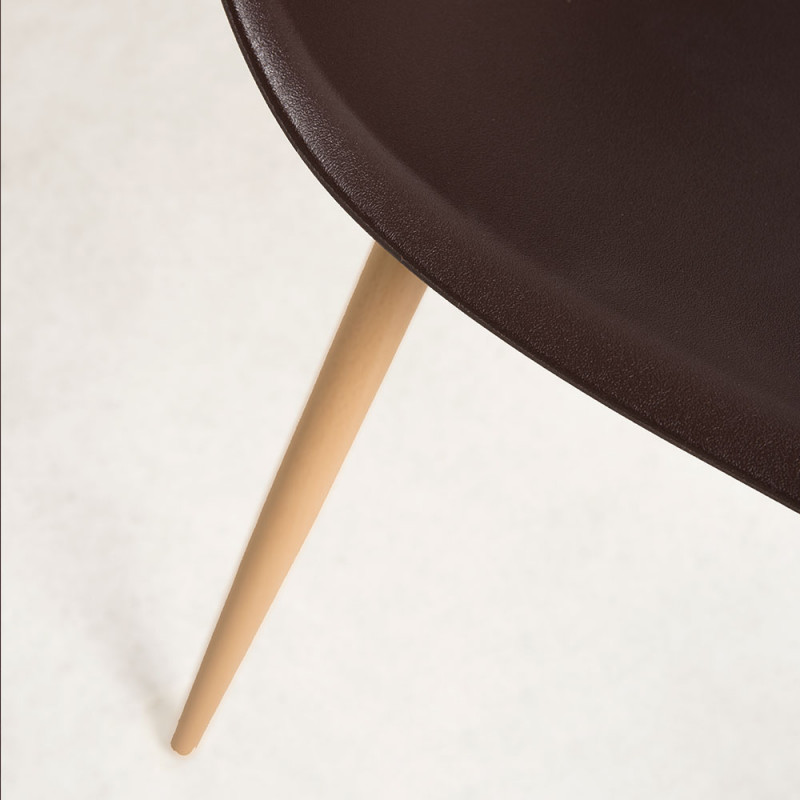 DSW Style Side Chair Dark Brown-PP Chair