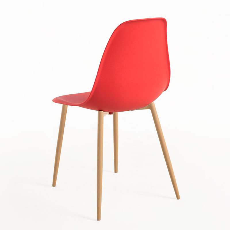 DSW Style Side Chair Red-PP Chair