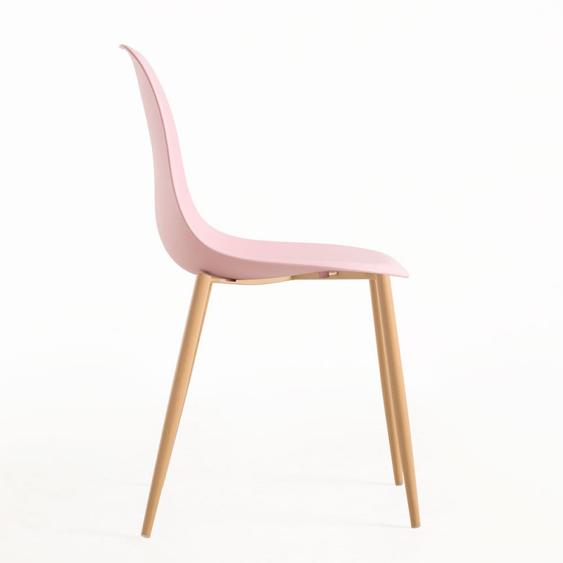 DSW Style Side Chair Pink-PP Chair