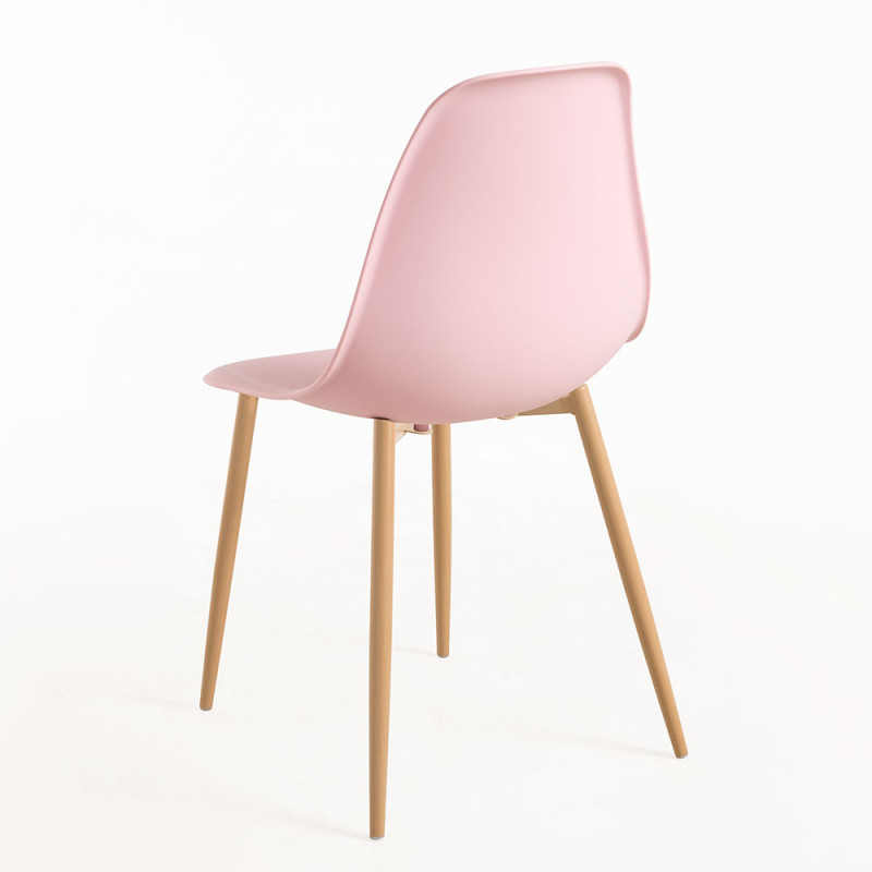 DSW Style Side Chair Pink-PP Chair