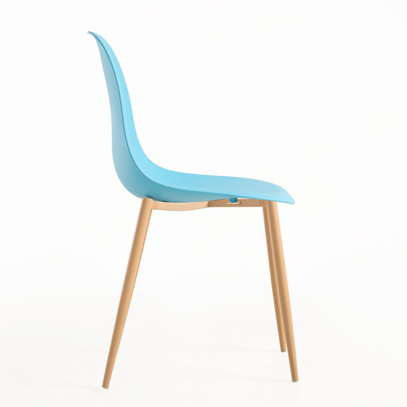 DSW Style Side Chair Light Blue-PP Chair