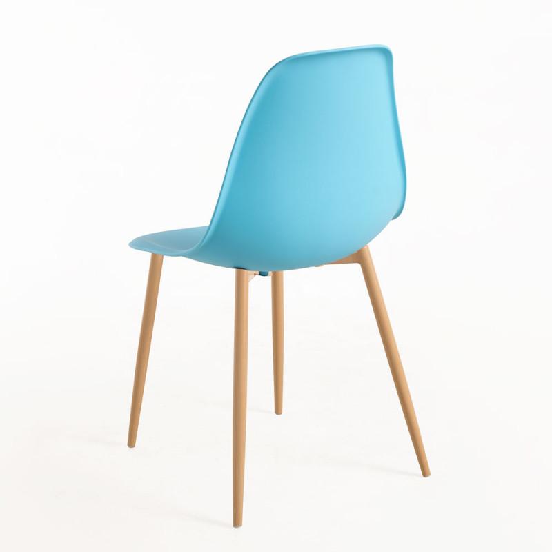 DSW Style Side Chair Light Blue-PP Chair