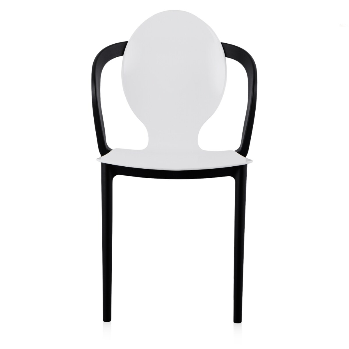 Wholesale Stackable White Plastic Armchair-PP Chair