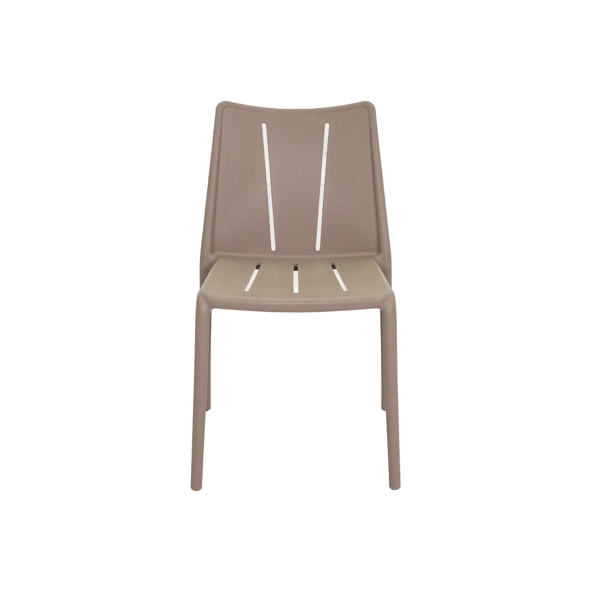 Monobloc Stackable Plastic Dining Chair, PP Outdoor Side Chair for Patio Garden Cafe