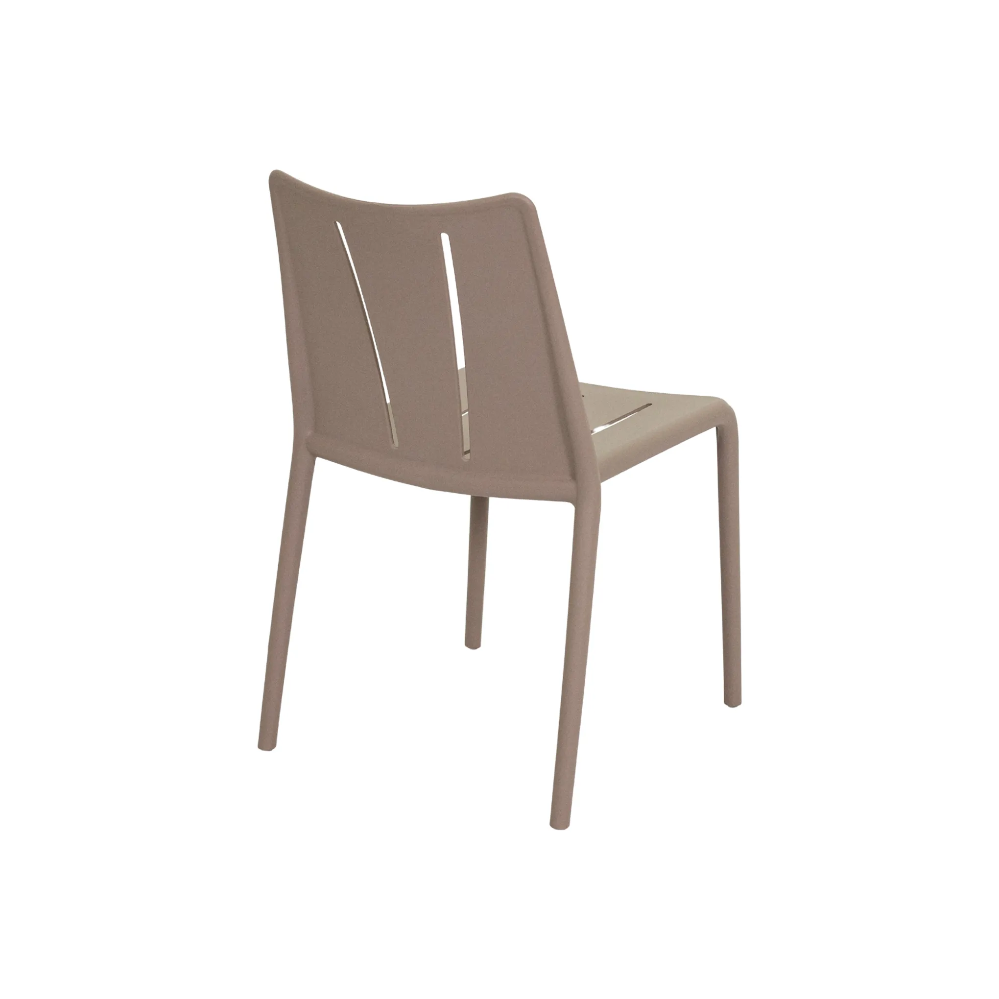 Monobloc Stackable Plastic Dining Chair, PP Outdoor Side Chair for Patio Garden Cafe