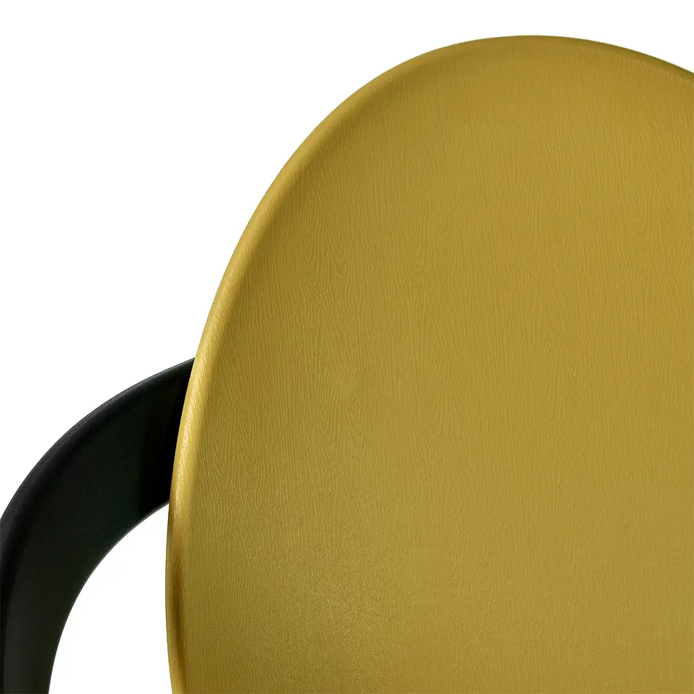 Wholesale Stackable Yellow Plastic Armchair-PP Chair