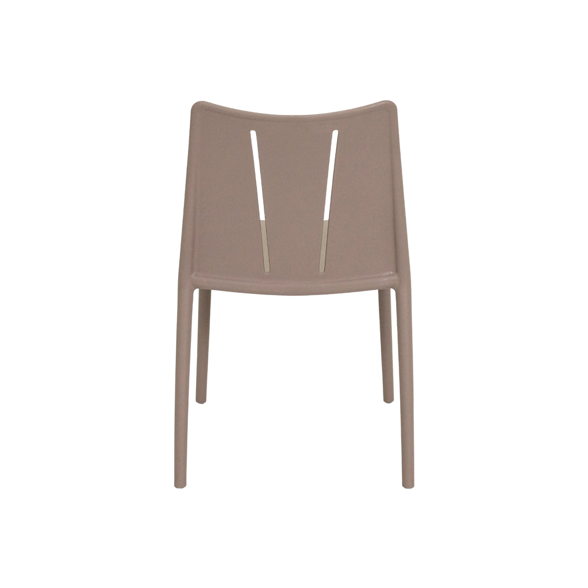 Monobloc Stackable Plastic Dining Chair, PP Outdoor Side Chair for Patio Garden Cafe