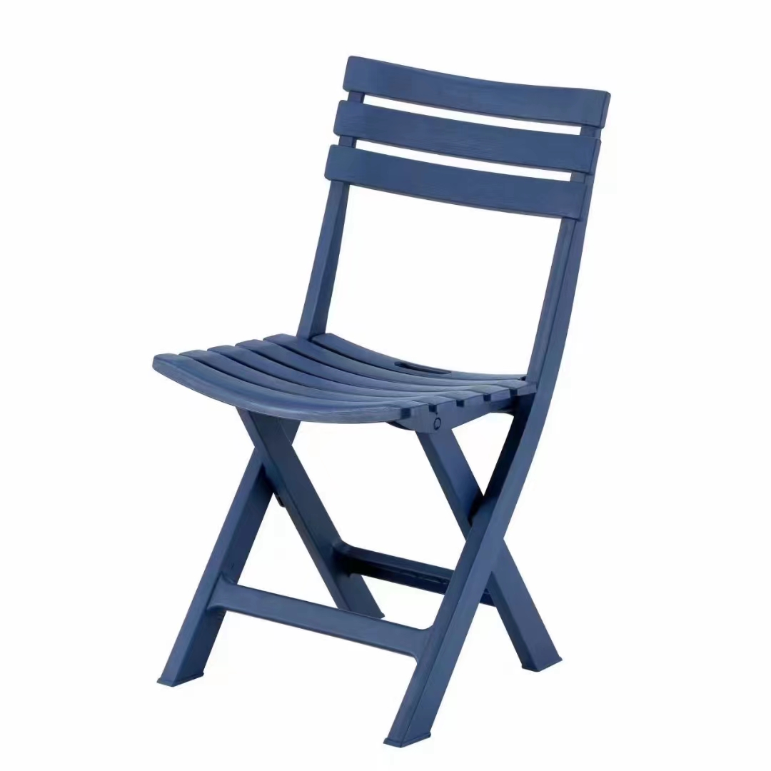 Navy Blue Plastic Foldable Chair-PP Chair