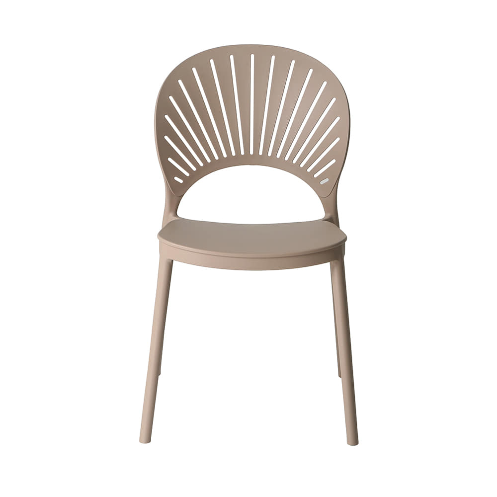 Taupe Polypropylene Side Chair-PP Chair